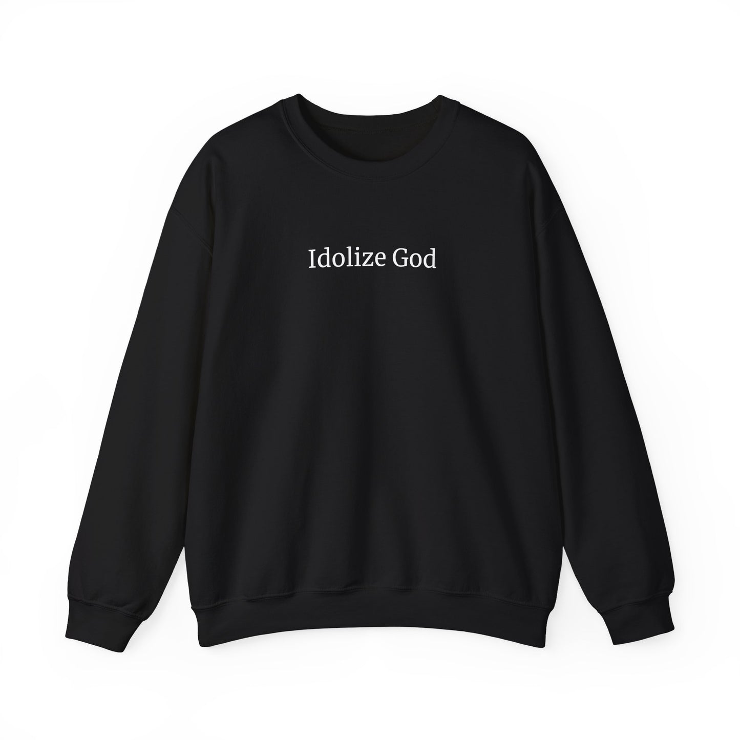 Black Idolize God Crew Sweatshirt