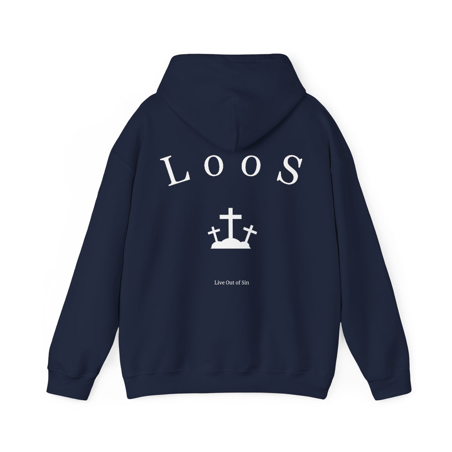 Navy Blue Idolize God Hoodie