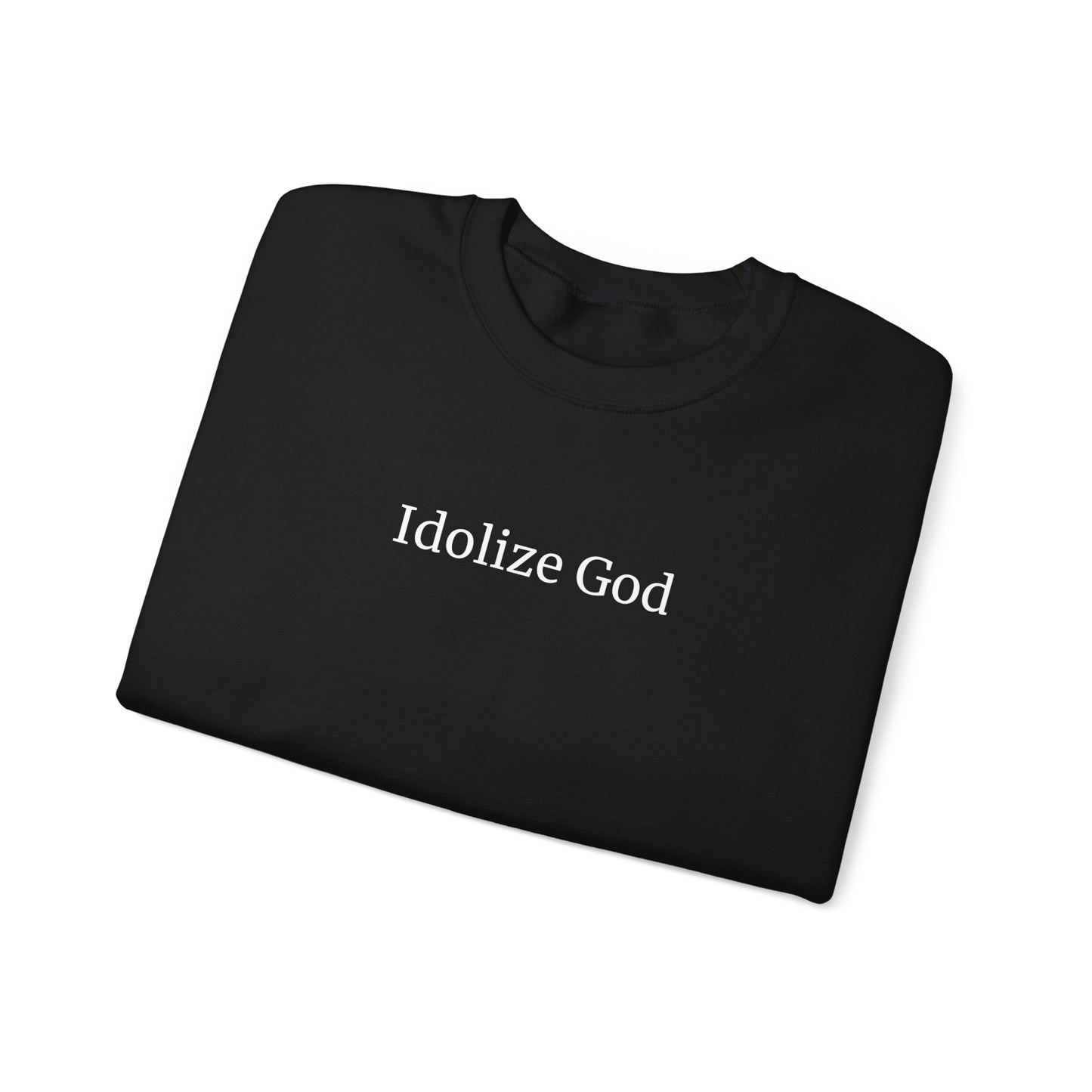 Black Idolize God Crew Sweatshirt