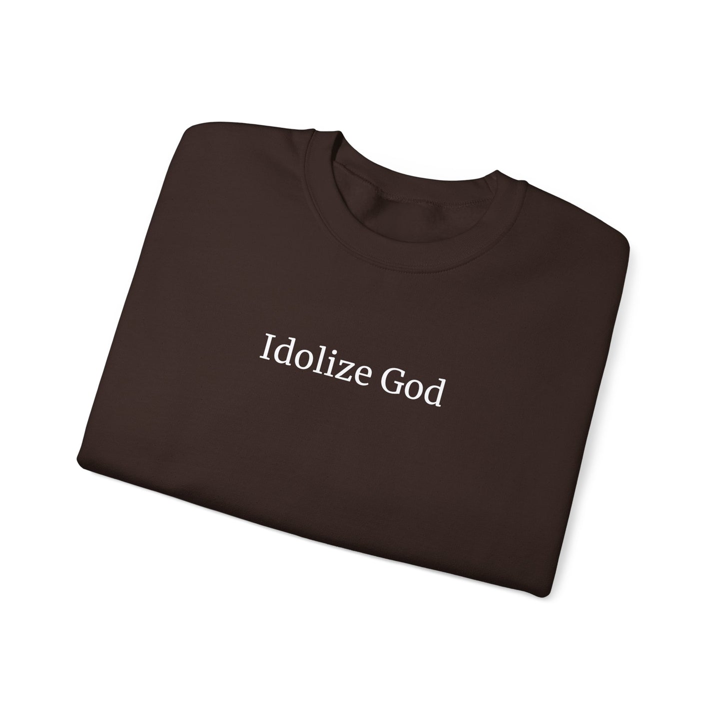 Dark Chocolate Idolize God Crew Sweatshirt