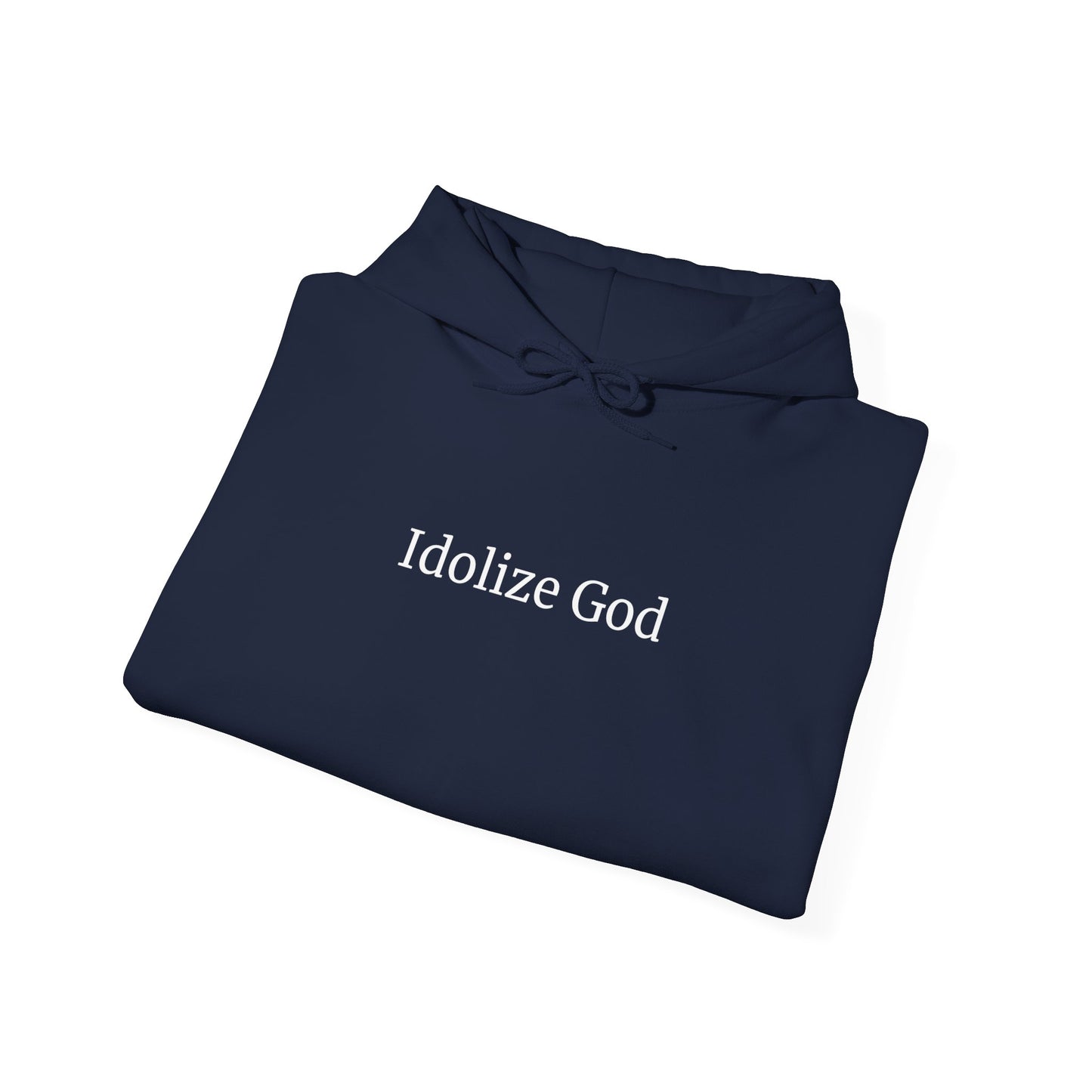 Navy Blue Idolize God Hoodie