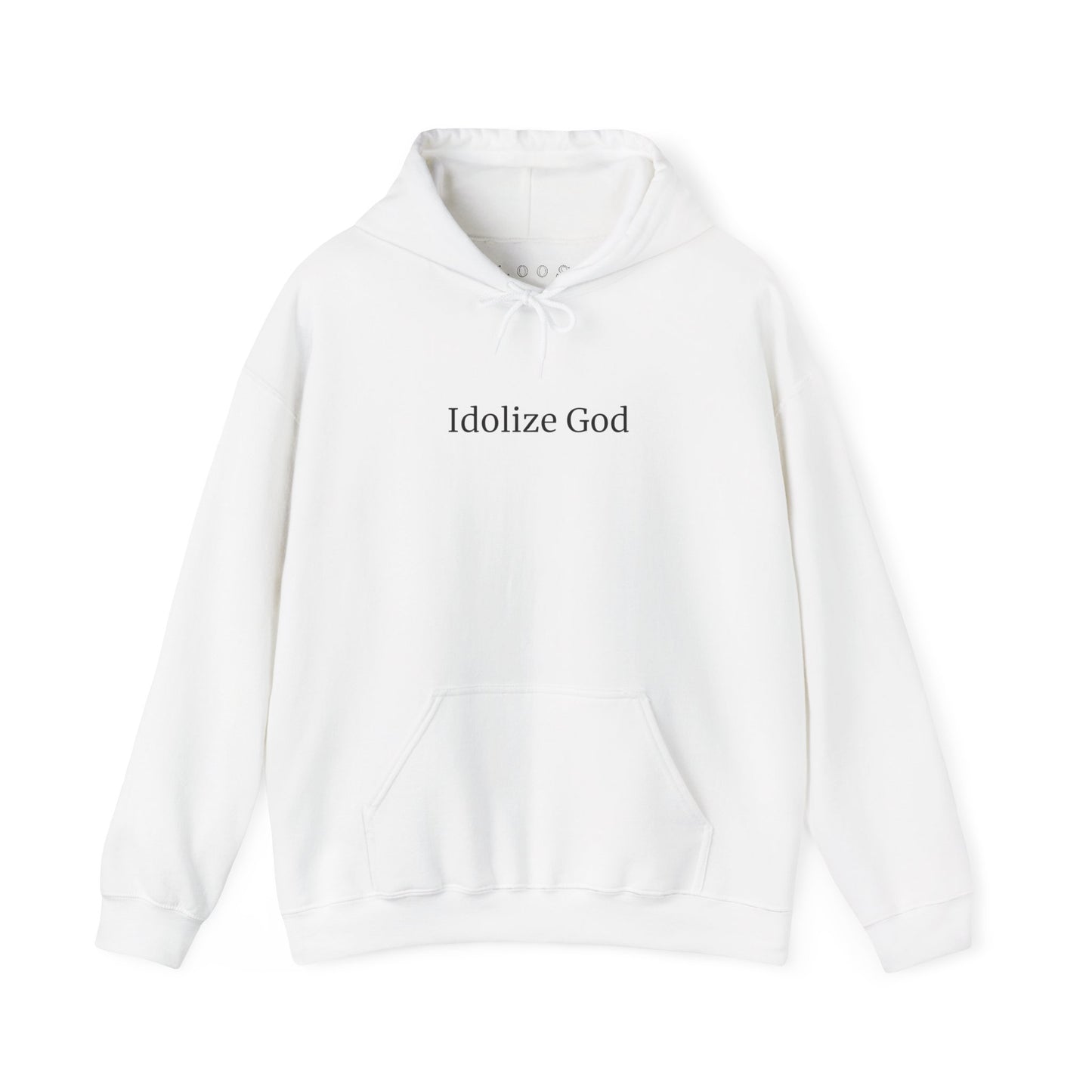 White Idolize God Hoodie