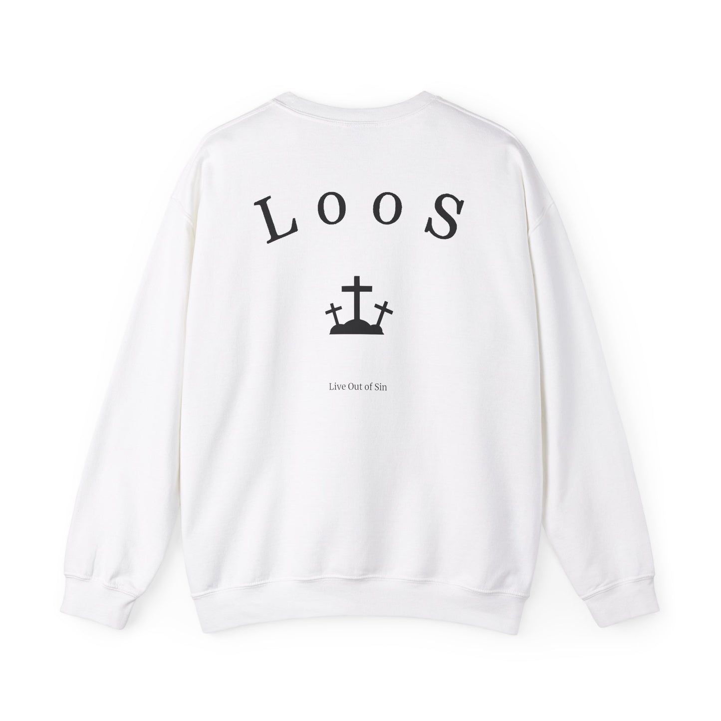 White Idolize God Crew Sweatshirt