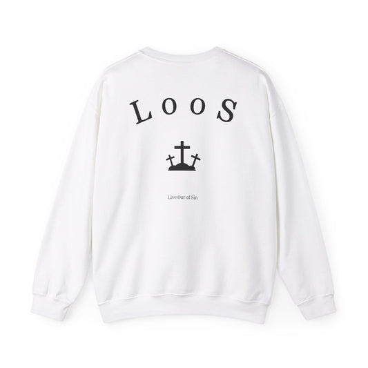 White Idolize God Crew Sweatshirt