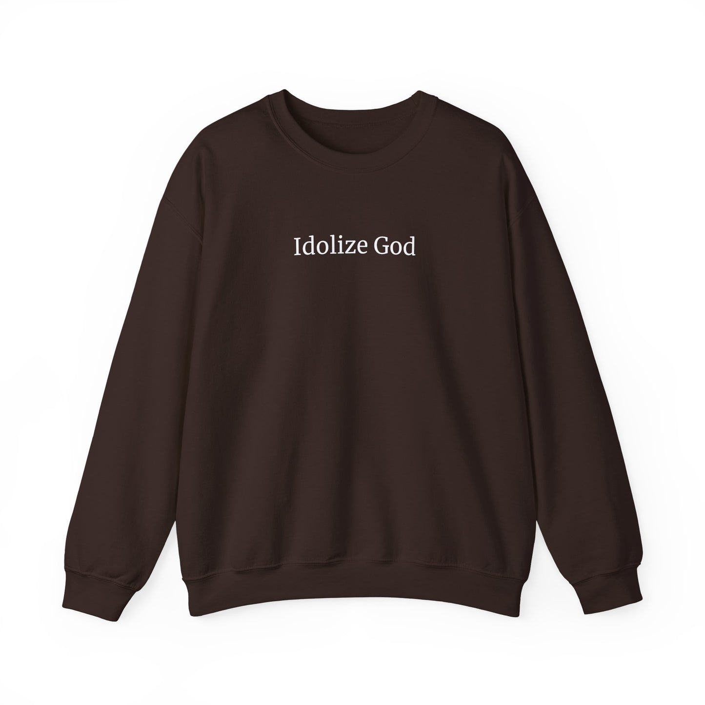 Dark Chocolate Idolize God Crew Sweatshirt