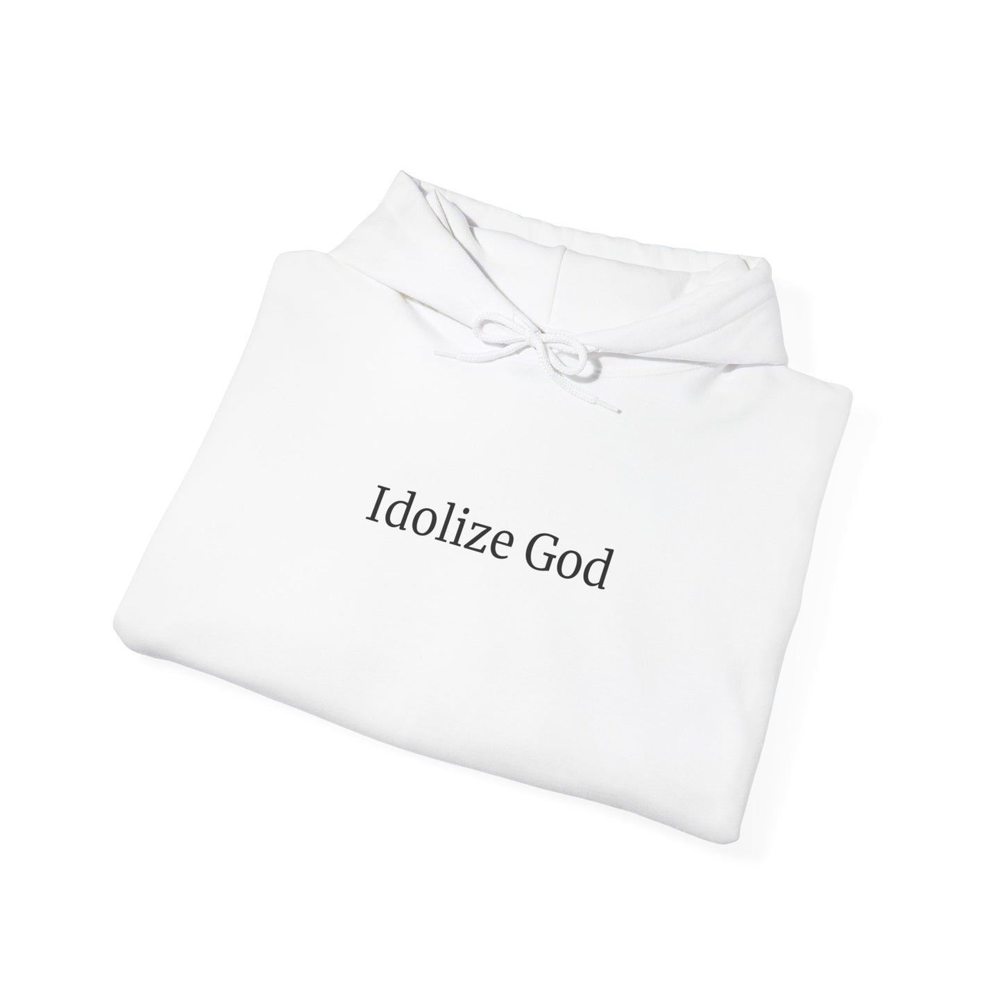 White Idolize God Hoodie