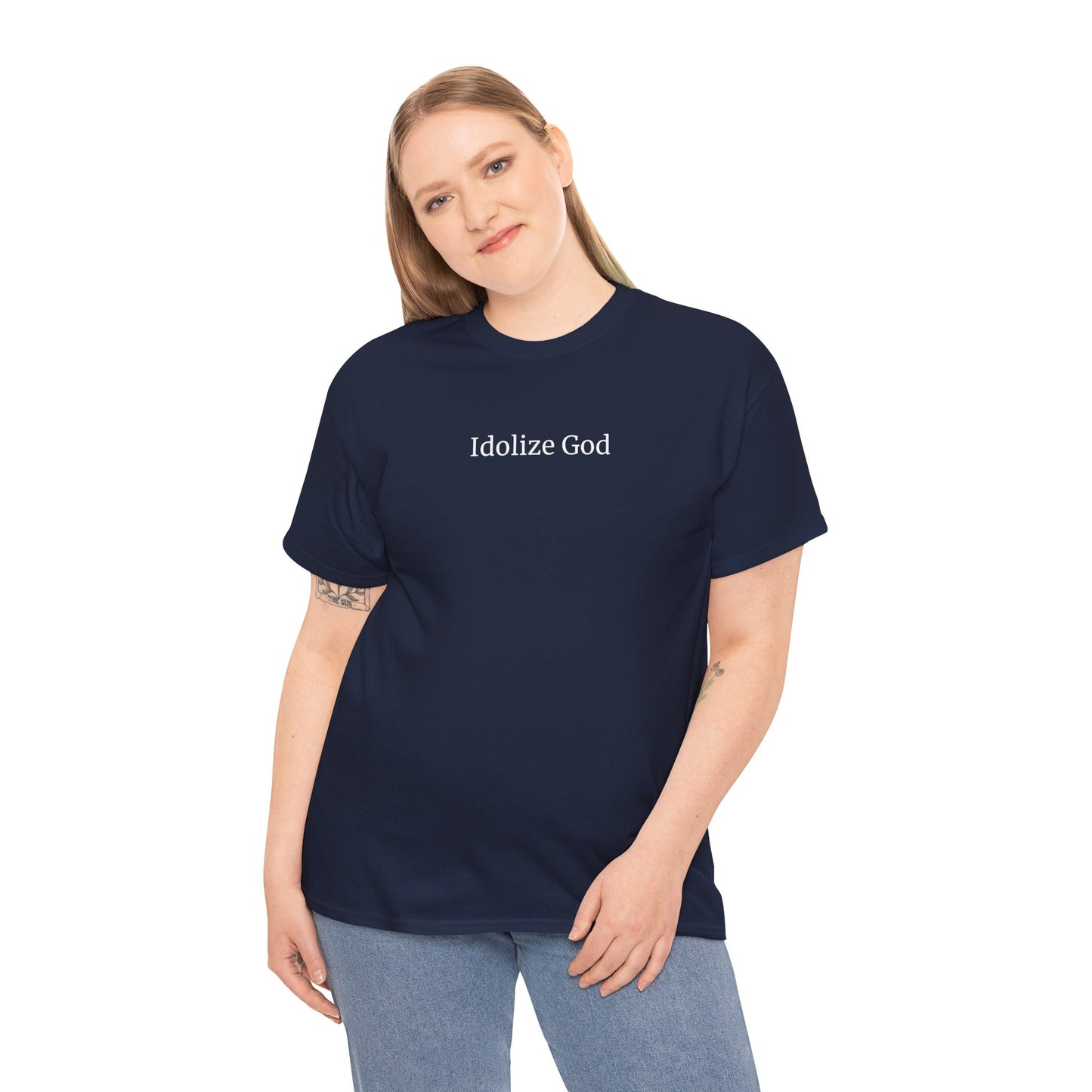 Navy Blue Idolize God T-Shirt