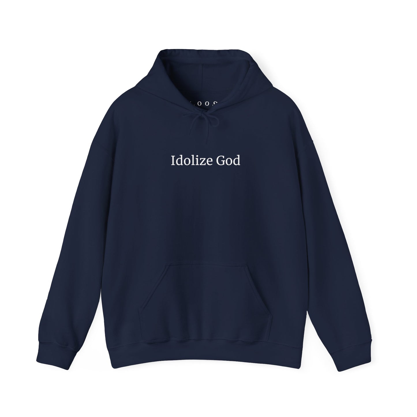 Navy Blue Idolize God Hoodie