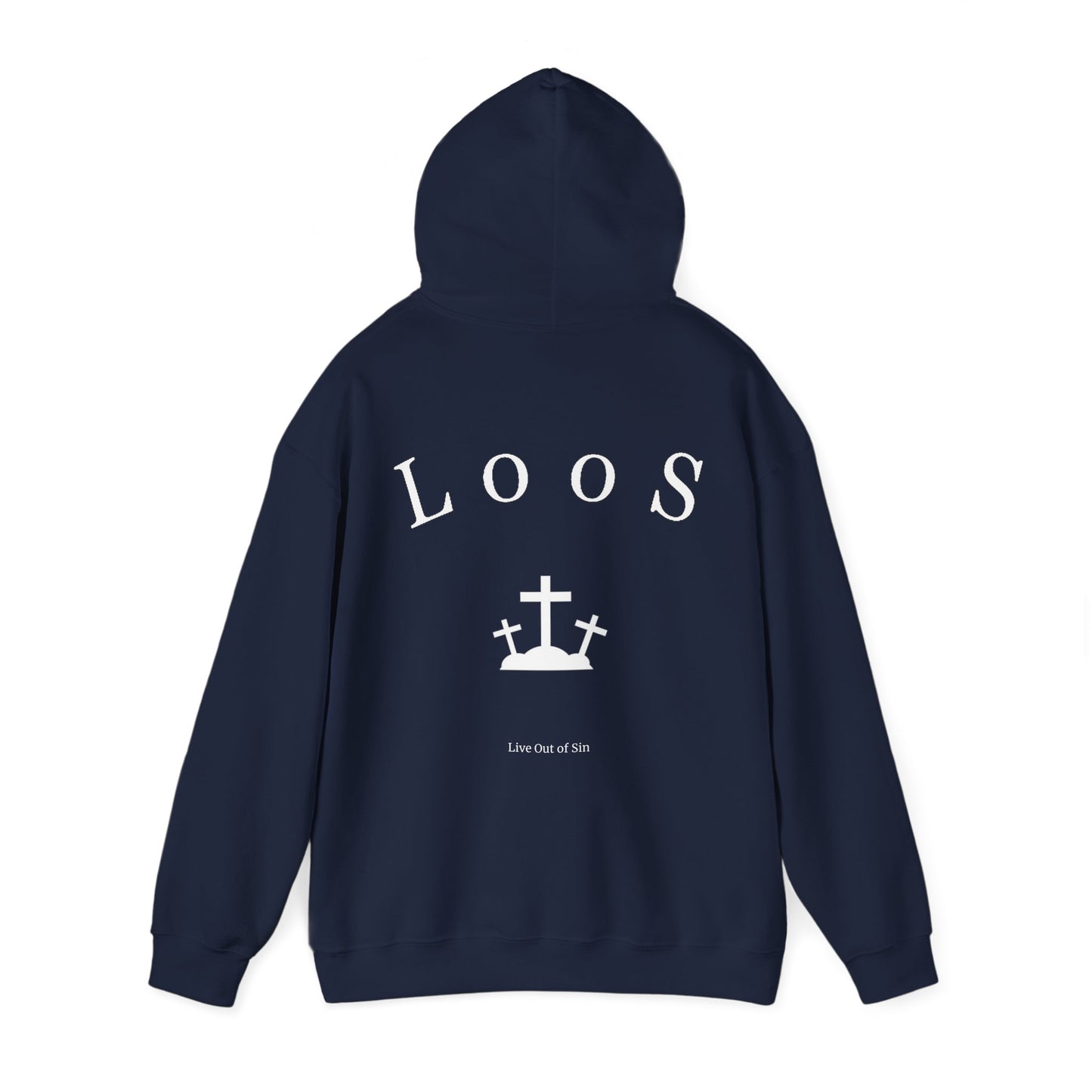 Navy Blue Idolize God Hoodie